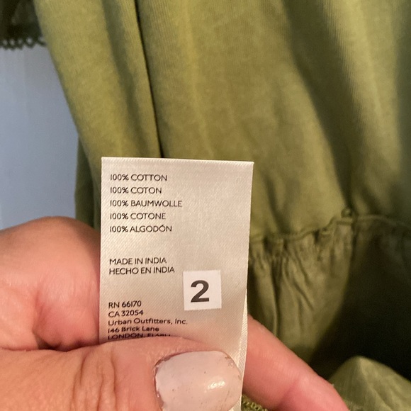 NWOT Anthropologie Baby Doll Peplum Top in Dried Herbs. Size Small - Picture 8 of 8